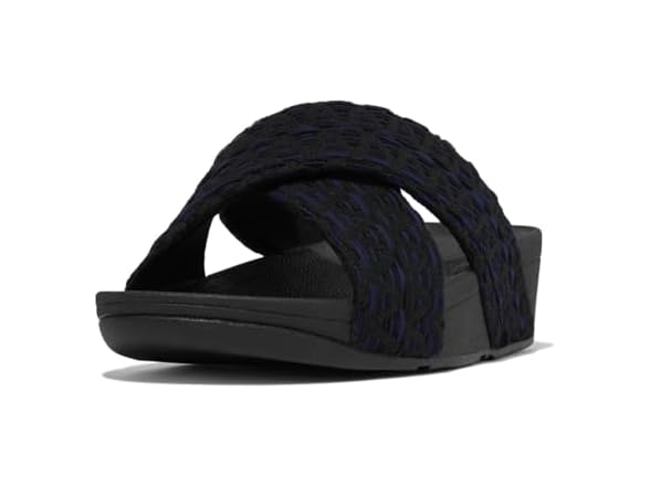 FitFlop Lulu Geo-Webbing Cross Slides
