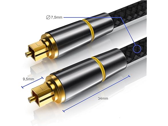Fteysak Digital Fiber Optic Audio Cable