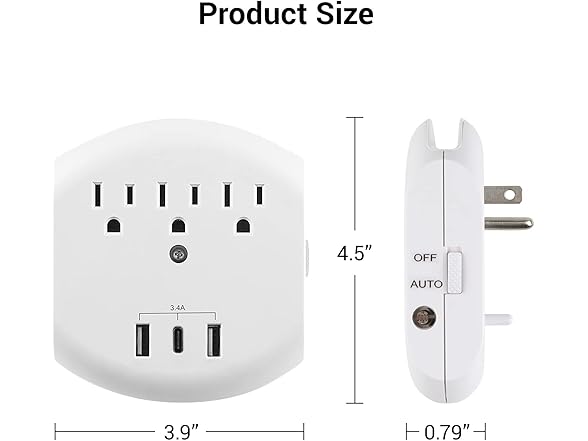 Clear Power 2-Pack USB Wall Charger