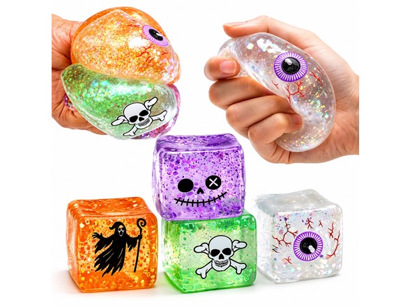 Halloween Jelly Cube Squishy 2-Pack Mystery Set