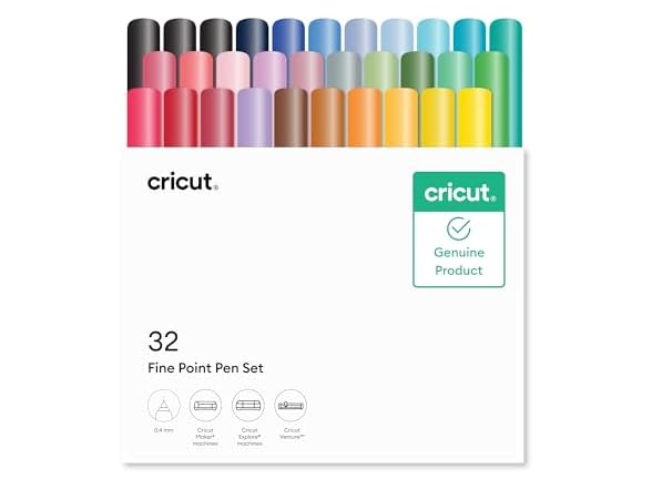 Cricut® Fine Point Pen 0.4 mm, Ultimate Sampler (32 ct)