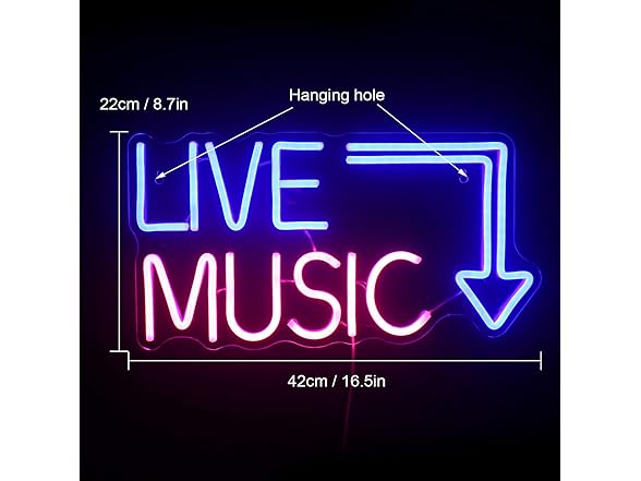 Live Music Neon Sign Music LED Neon Li