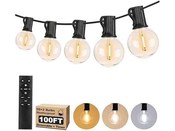 Bosceos Lights for Outside with Remote