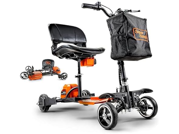 SuperHandy Passport Pro Mobility Scooter (Orange)