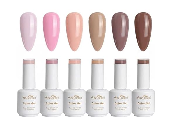 Nude Jelly Gel Nail Polish Set Milky