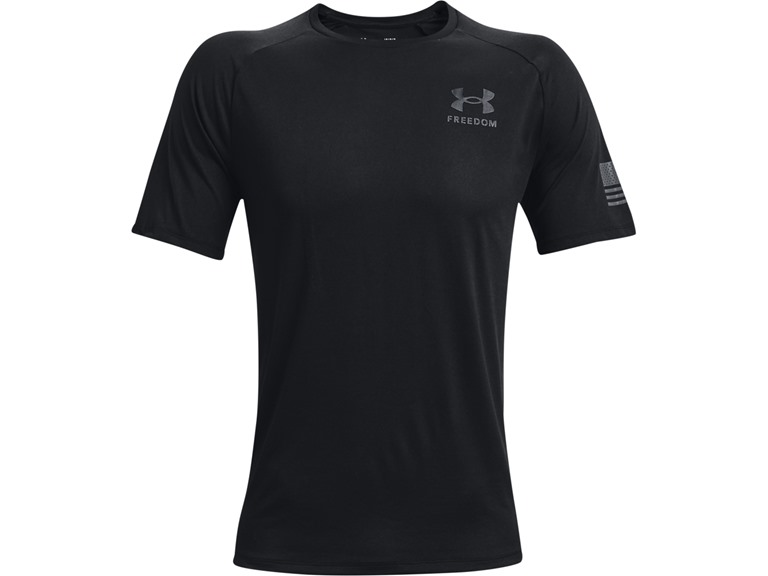 Under Armour 1369468 Small UA Freedom Tech T-Shirt Black/