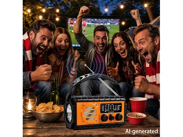 QAUYYW 20000mAh Solar Crank Radio
