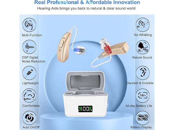 16-Channel Rechargeable Hearing Aids