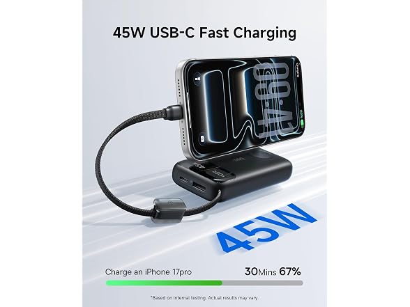 Baseus 10000mAh 45W PD Power Bank USB-C