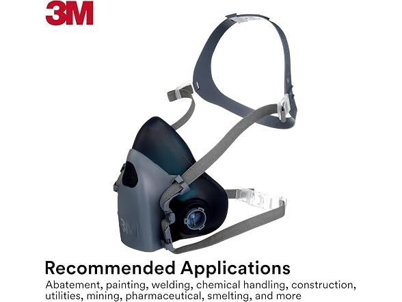 3M 7500 Half Facepiece Respirator Large