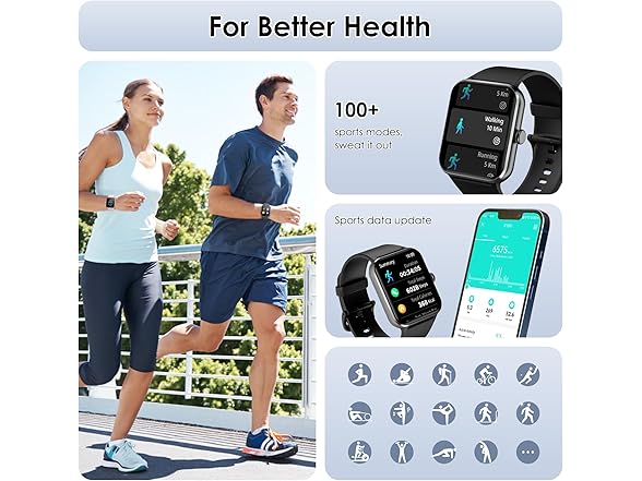 IOWODO 1.85" Smartwatch