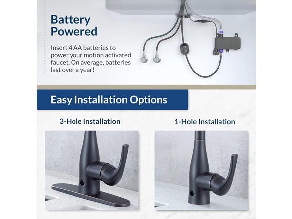 FLOW Hands-Free Motion Sensing Faucet, Chrome