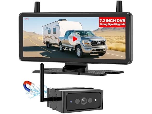 AUTO-VOX 7.2" Wireless Backup Camera