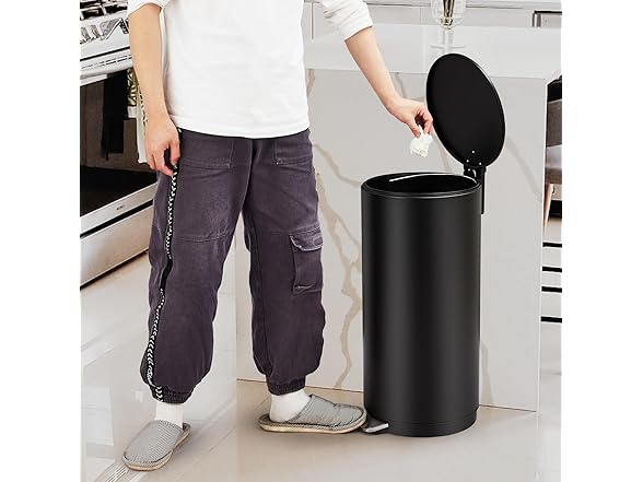 Towallmark 8 Gallon/30L Round Trash Can with Lid
