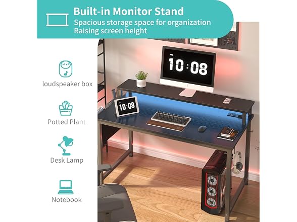 Lufeiya 40in Gaming Desk LED Monitor