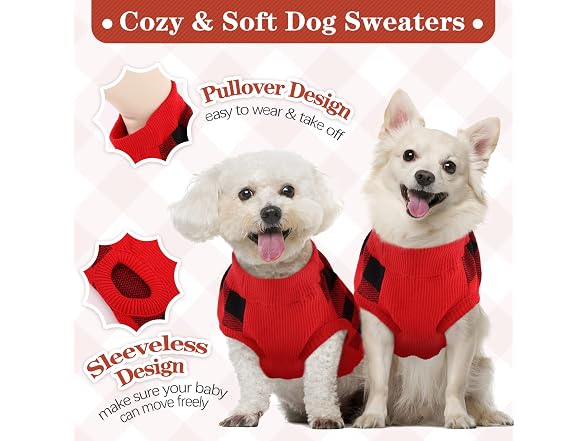 Kuoser Kuoser Dog Sweater Pullover Knitwear,