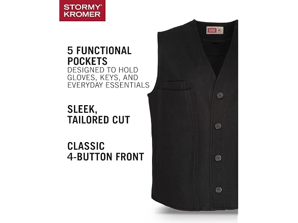 Stormy Kromer Men (3X-Large Tall) Button Vest