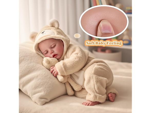 17 Inch Drink and Wet Reborn Baby Doll