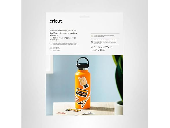 Cricut Printable Waterproof Holographic Stick Set