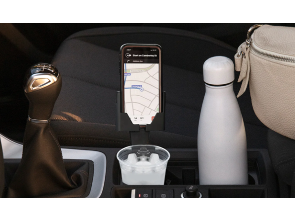 2 Pack Adjustable 2 In 1 Cup Holder Phone Mount