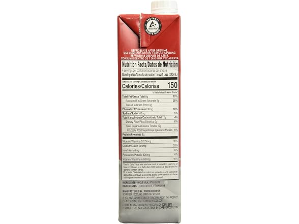 Schreiber Whole Milk, 32 FZ