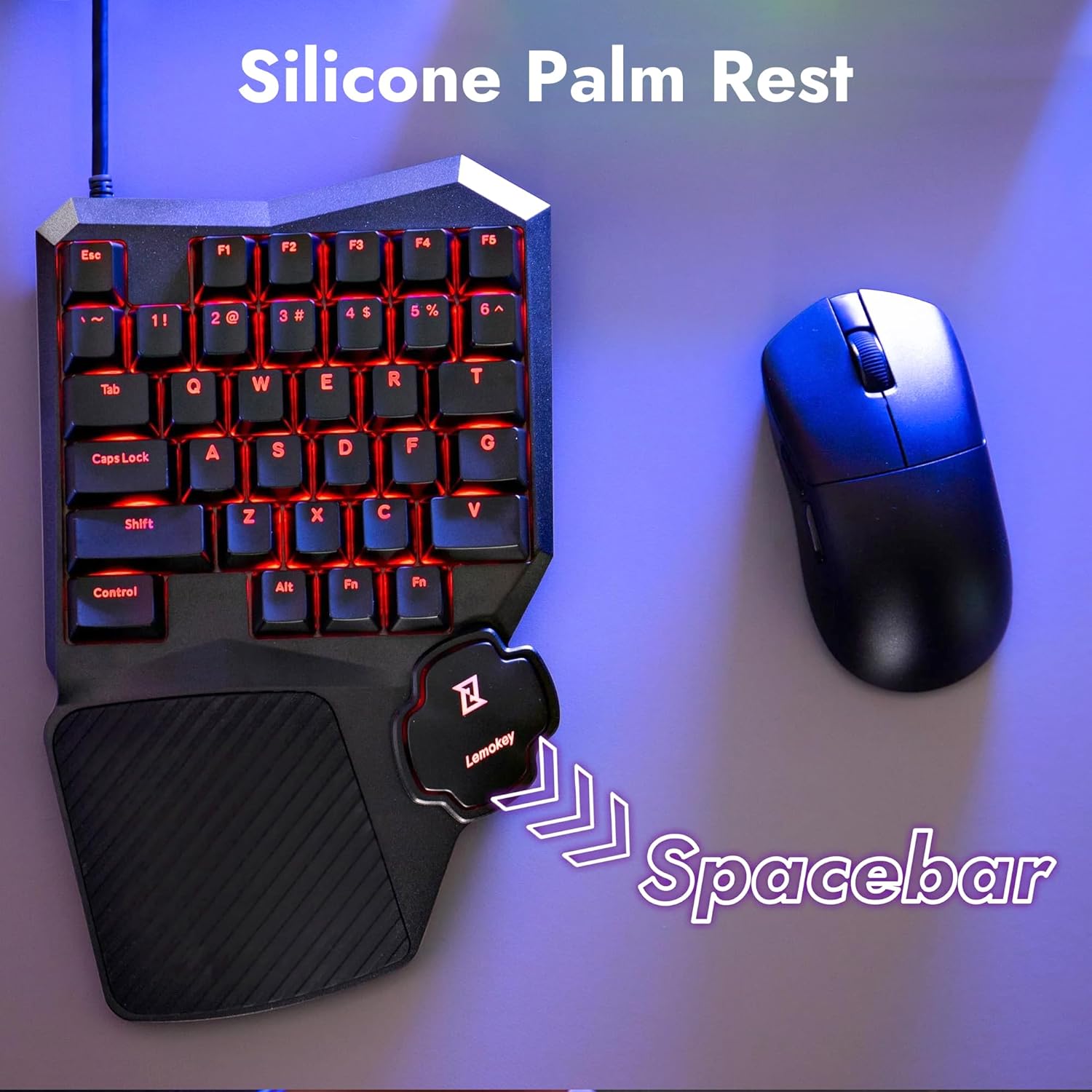 LEMOKEY X0 One Handed Gaming Keyboard - Gallery 16