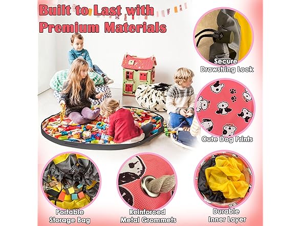 Pink Toy Storage Organizer and Play