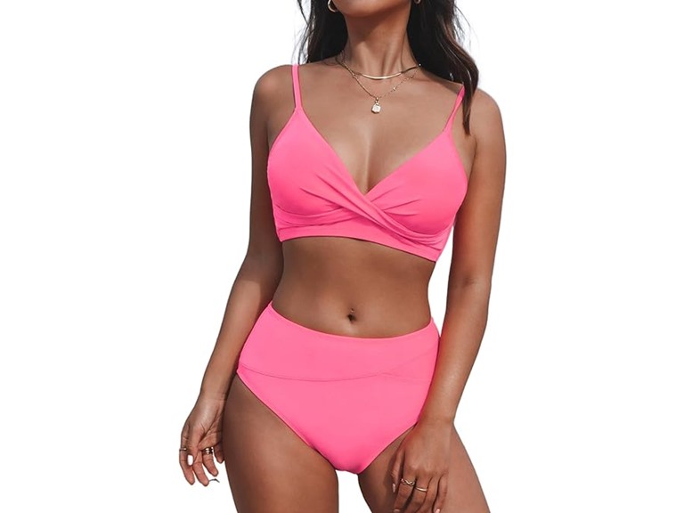 CUPSHE Two Piece High Waisted Swimsuit - Gallery 29