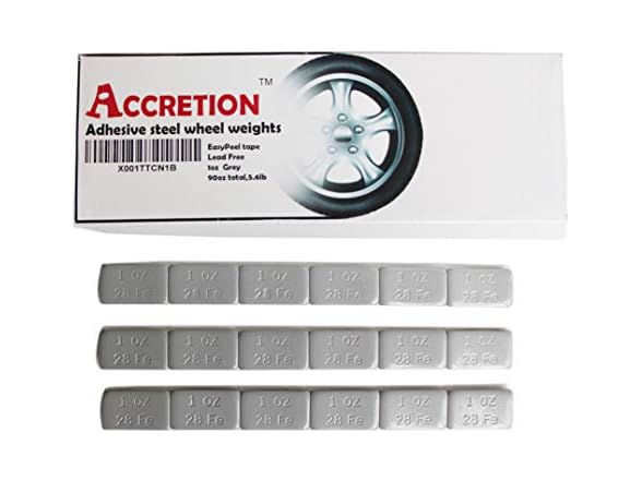 ACCRETION 1 Oz, Grey Wheel Weights. USA (90 pack)