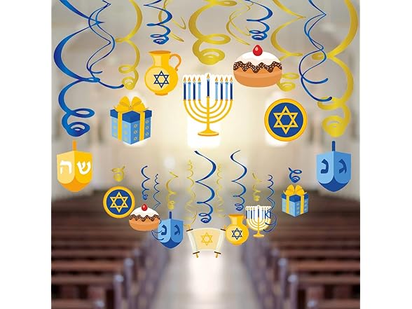 JOLLYSTYLE Hanukkah Decorations