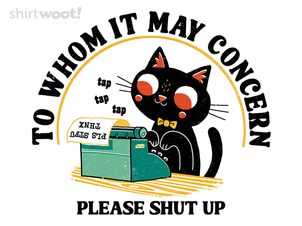 To Whom It May Concern