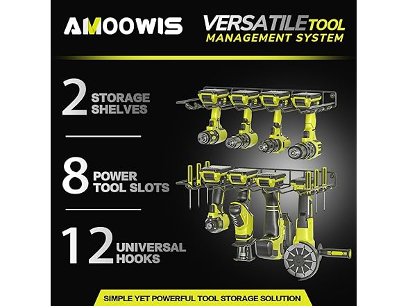 4 Pack Power Drill Tool Organizer