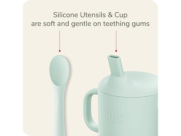NUK Silicone Baby Straw Cup