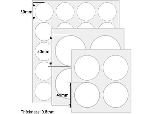 Wenreykeji Adhesive Dots 80pc Clear