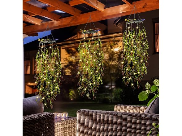 KagoLing Solar Light Outdoor Fake Plants