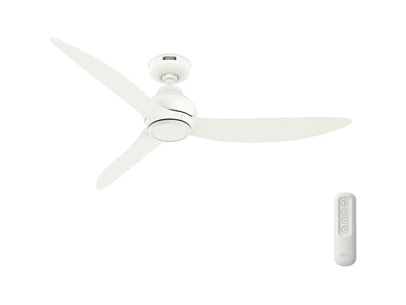 Hunter Fan 52" Matte White Indoor/Outdoor Ceiling Fan