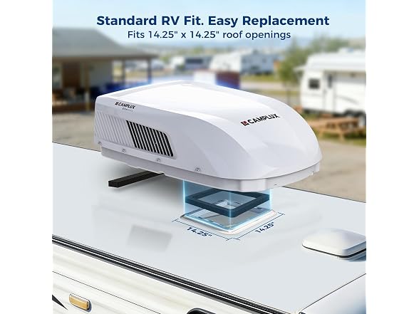CAMPLUX 15K BTU RV Air Conditioner with Heat Pump