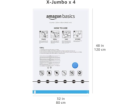 Amazon Basics Vacuum Compression Bags