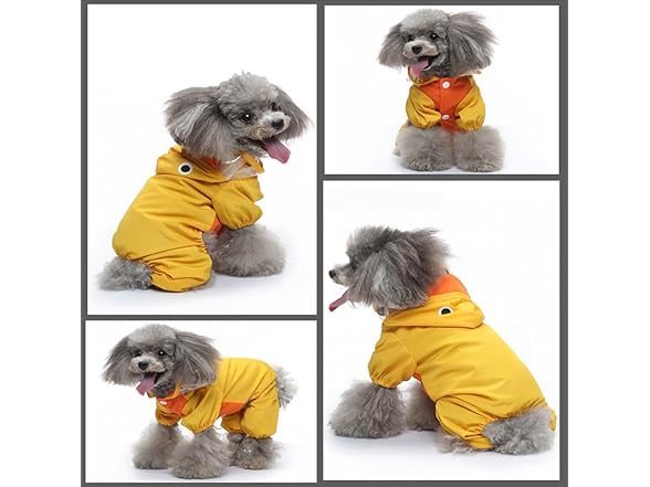Petper Dog Raincoat (S, Yellow)