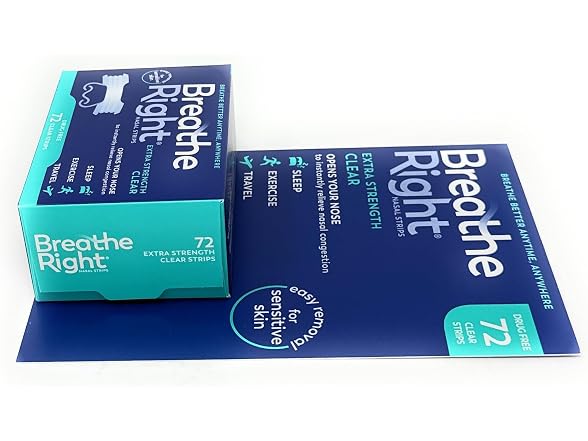 Breathe Right Nasal Strips Extra Clear Sensitive