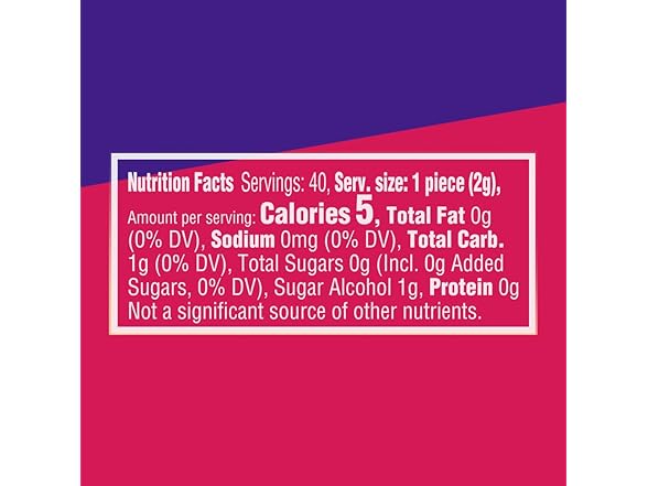 Extra Refreshers Berry Mix Gum, 40-Piece