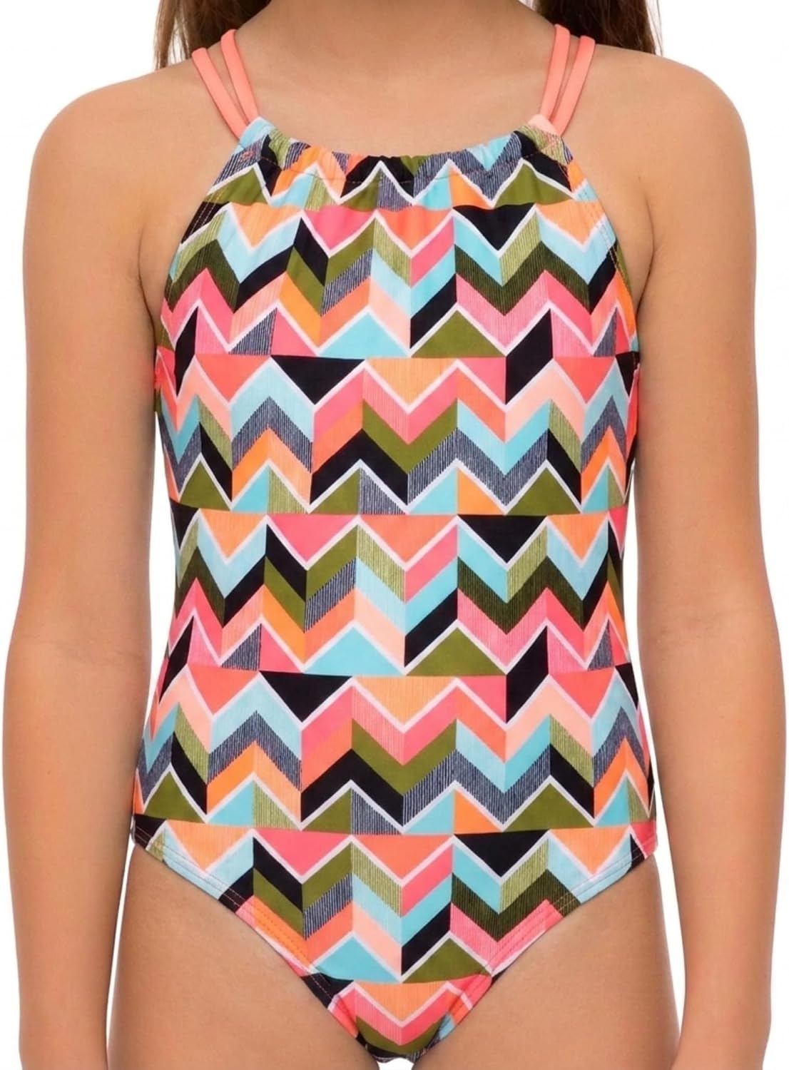 Kanu Surf Girls' Jasmine Halter Swimsuit - Gallery 25
