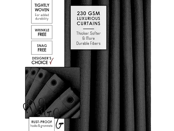 Clara Clark Bathroom Set - Black Bathroom Accessories Set