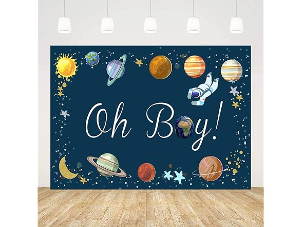 MEHOFOND Outer Space Baby Shower