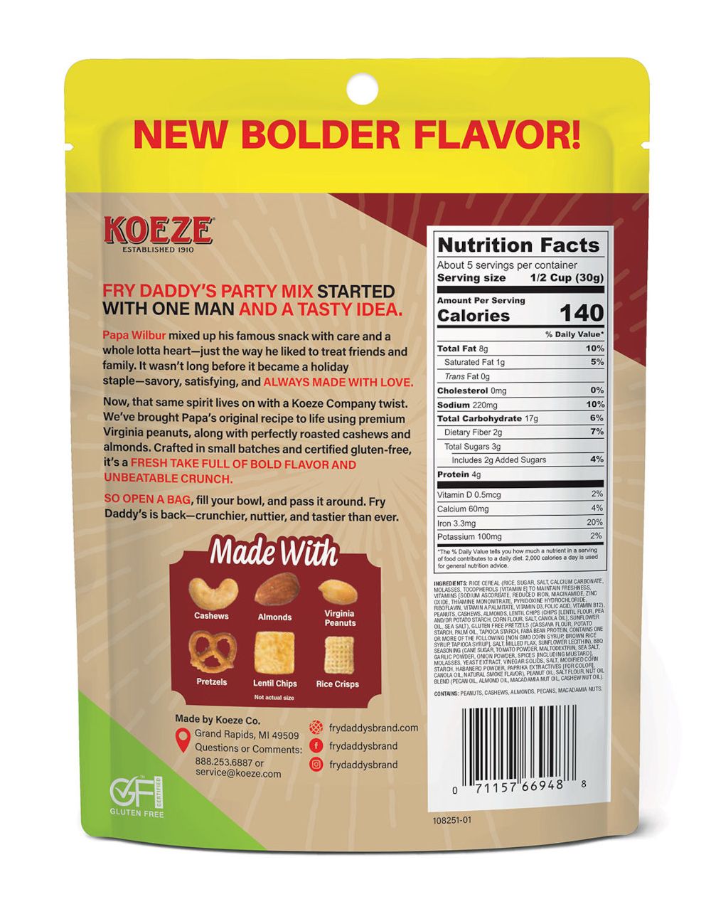 (6pk) Fry Daddy Gluten-free Party Mix - Your Choice - Gallery 26