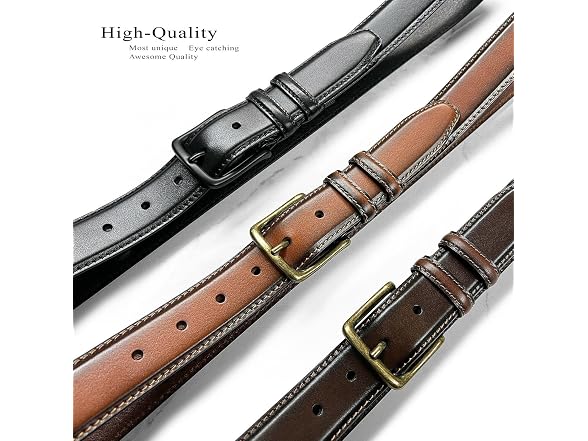 Belts.com Men (38) 35mm Belts Genuine Leather Belt