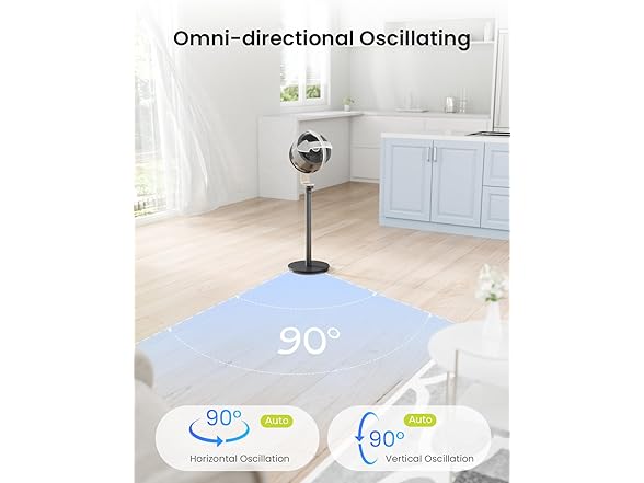 AIRMATE Pedestal Fan for Bedroom