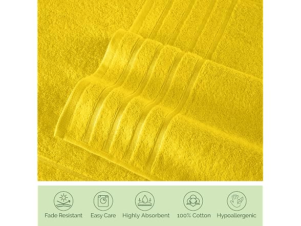 Elegant Comfort 4 Lines Viscose Stripe 6-Pc