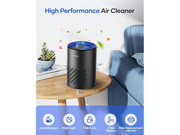 Mooka Air Purifier 500 Sq Ft