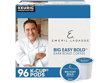 $41.99, Was $51.76, 18% Off! Emeril Big Easy Bold KCup Pods, Dark Roast Coffee, 96 Count dealfomo